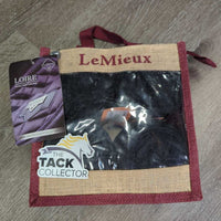 4 Fleece Polos, Satin Trim, bag, tags *xc, clean, mnr linty, rubs & hair
