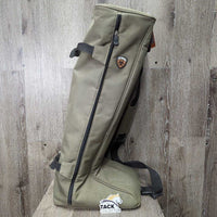 Field Boots, 2 Gold Forms, Ariat Green Boot Bag *vgc, clean, rubs, scrapes, stains, fading
