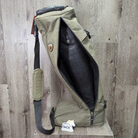 Field Boots, 2 Gold Forms, Ariat Green Boot Bag *vgc, clean, rubs, scrapes, stains, fading
