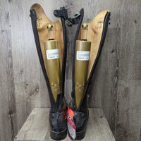 Field Boots, 2 Gold Forms, Ariat Green Boot Bag *vgc, clean, rubs, scrapes, stains, fading
