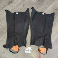 MicroSuede Synthetic Half Chaps *vgc, clean, dusty, faded?

