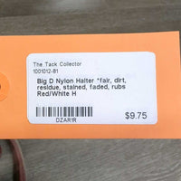 Nylon Halter *fair, dirt, residue, stained, faded, rubs
