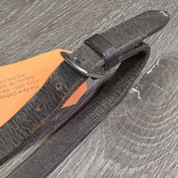 German Martingale, lthr reins, snaps *gc, older, replaced snap, stretch, torn, dry, stiff, film, creased, xholes, scrapes
