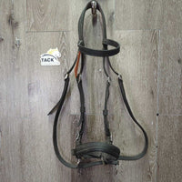 Light Nylon Web Sidepull Bridle *xc/like new, dusty, stains
