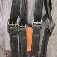 Light Nylon Web Sidepull Bridle *xc/like new, dusty, stains
