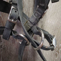 Light Nylon Web Sidepull Bridle *xc/like new, dusty, stains
