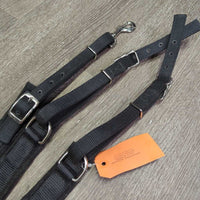 Felt Lined Nylon Breast Collar, straps, center d ring, snap *xc, mnr hair, rubs
