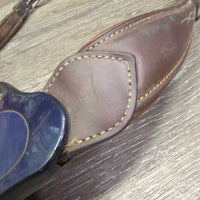 Padded Leather Breastplate, snaps *vgc/gc, mnr dirt & stains, rubs, scrapes, peeled, pulled lining
