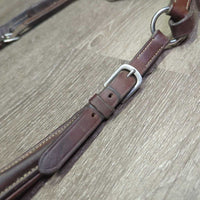 Padded Leather Breastplate, snaps *vgc/gc, mnr dirt & stains, rubs, scrapes, peeled, pulled lining
