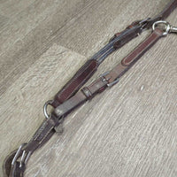 Padded Leather Breastplate, snaps *vgc/gc, mnr dirt & stains, rubs, scrapes, peeled, pulled lining
