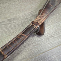 Padded Leather Breastplate, snaps *vgc/gc, mnr dirt & stains, rubs, scrapes, peeled, pulled lining
