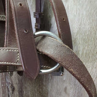 Leather Sidepull Bitless Bridle *vgc, mnr dusty, scrapes, rubs, dirty & creases
