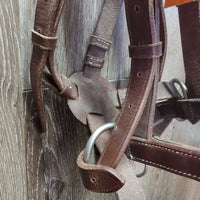 Leather Sidepull Bitless Bridle *vgc, mnr dusty, scrapes, rubs, dirty & creases
