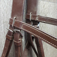 Leather Sidepull Bitless Bridle *vgc, mnr dusty, scrapes, rubs, dirty & creases
