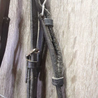 Rsd Bridle *gc, dry, stiff, tight keepers, srcapes, creases, film
