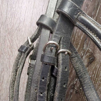 Rsd Bridle *gc, dry, stiff, tight keepers, srcapes, creases, film
