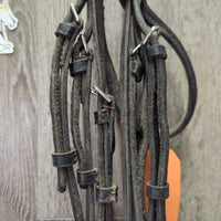 Rsd Bridle *gc, dry, stiff, tight keepers, srcapes, creases, film
