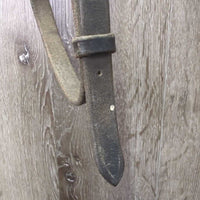 Rsd Padded Bridle, Attached Flash *gc/fair, NO CHEEKS, rubs, stiff, dry, faded, scrapes, xholes
