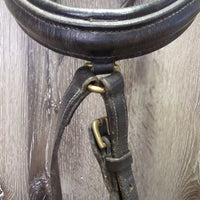 Rsd Padded Bridle, Attached Flash *gc/fair, NO CHEEKS, rubs, stiff, dry, faded, scrapes, xholes
