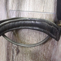 Rsd Padded Bridle, Attached Flash *gc/fair, NO CHEEKS, rubs, stiff, dry, faded, scrapes, xholes
