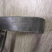 Rsd Padded Bridle, Attached Flash *gc/fair, NO CHEEKS, rubs, stiff, dry, faded, scrapes, xholes
