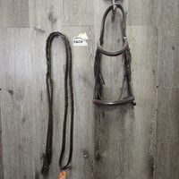 Rsd/Padded Monocrown Hunter Bridle, Rsd Braided Reins *xc, mnr film
