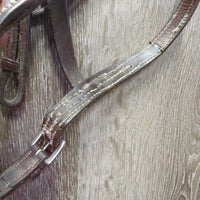Rsd Bridle *gc/fair, repaired, rubs, scrapes, clean, stiff, older
