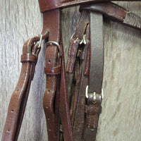 Rsd Bridle *gc/fair, repaired, rubs, scrapes, clean, stiff, older
