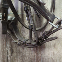 FS Rsd Wide Padded Bridle, flash, crank *vgc/xc, clean & dusty seams, dents, scraped edges, creases
