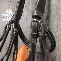 FS Rsd Wide Padded Bridle, flash, crank *vgc/xc, clean & dusty seams, dents, scraped edges, creases
