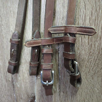 Soft Thick Rsd Padded Bridle, Crank, Plain & Curb Reins, Buckles *gc, NO flash, clean, rubs, stains, faded, loose keeper, edge scrapes
