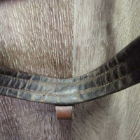 Soft Thick Rsd Padded Bridle, Crank, Plain & Curb Reins, Buckles *gc, NO flash, clean, rubs, stains, faded, loose keeper, edge scrapes
