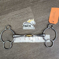 2 Ring French Link Universal Gag, center Lozenge Bit *vgc, clean & mnr residue?gunk, scuffs

