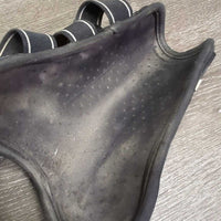 Pr Open Front Boots, posts *gc/fair, dirty, residue, scuffed, hair, faded, stains
