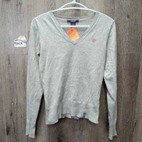 LS V Neck Sweater *vgc/gc, mnr rubs & pills sides & cuffs
