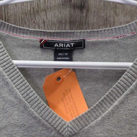 LS V Neck Sweater *vgc/gc, mnr rubs & pills sides & cuffs
