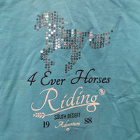 JUNIORS SS Shirt "4 Ever Riding Horses" *like new
