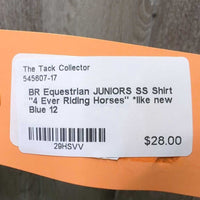 JUNIORS SS Shirt "4 Ever Riding Horses" *like new
