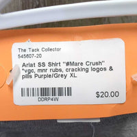 SS Shirt "#Mare Crush" *vgc, mnr rubs, cracking logos & pills
