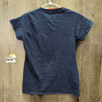 SS Crew Neck T-Shirt "Small but Mighty" *vgc/gc, mnr hair, rubs, pills & fading
