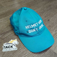 Ball Cap "Helmet Hair Don't Care" like new, v.mnr stains
