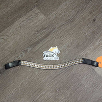 Curved Bling Browband, x4 bling rows *like new, mnr threads
