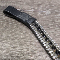 Curved Bling Browband, x4 bling rows *like new
