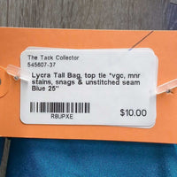 Lycra Tail Bag, top tie *vgc, mnr stains, snags & unstitched seam
