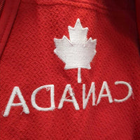 Soft Shell Fleece Lined Jacket, zip "Canada" *vgc/gc, mnr pills, unstitched inner embroidery, seam puckers
