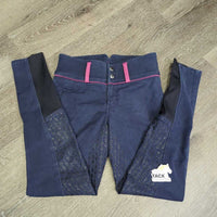 JUNIORS Full Seat Sticky Breeches *vgc/gc, mnr rubs, seam puckers & fading

