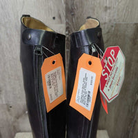 Dress Boots, Ankle Height Zips *xc, clean, mnr creases, scratches, rubs & residue, older
