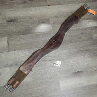 Girth, 2x els, 3x D Rings *gc/fair, rubs, faded, film, residue, stains, creases, folded, cracked/hole
