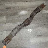 Girth, 2x els, 3x D Rings *gc/fair, rubs, faded, film, residue, stains, creases, folded, cracked/hole
