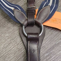 Leather & Elastic Breastplate, Running Martingale Attachment *vgc, clean, stains, residue, mnr scrapes & dents
